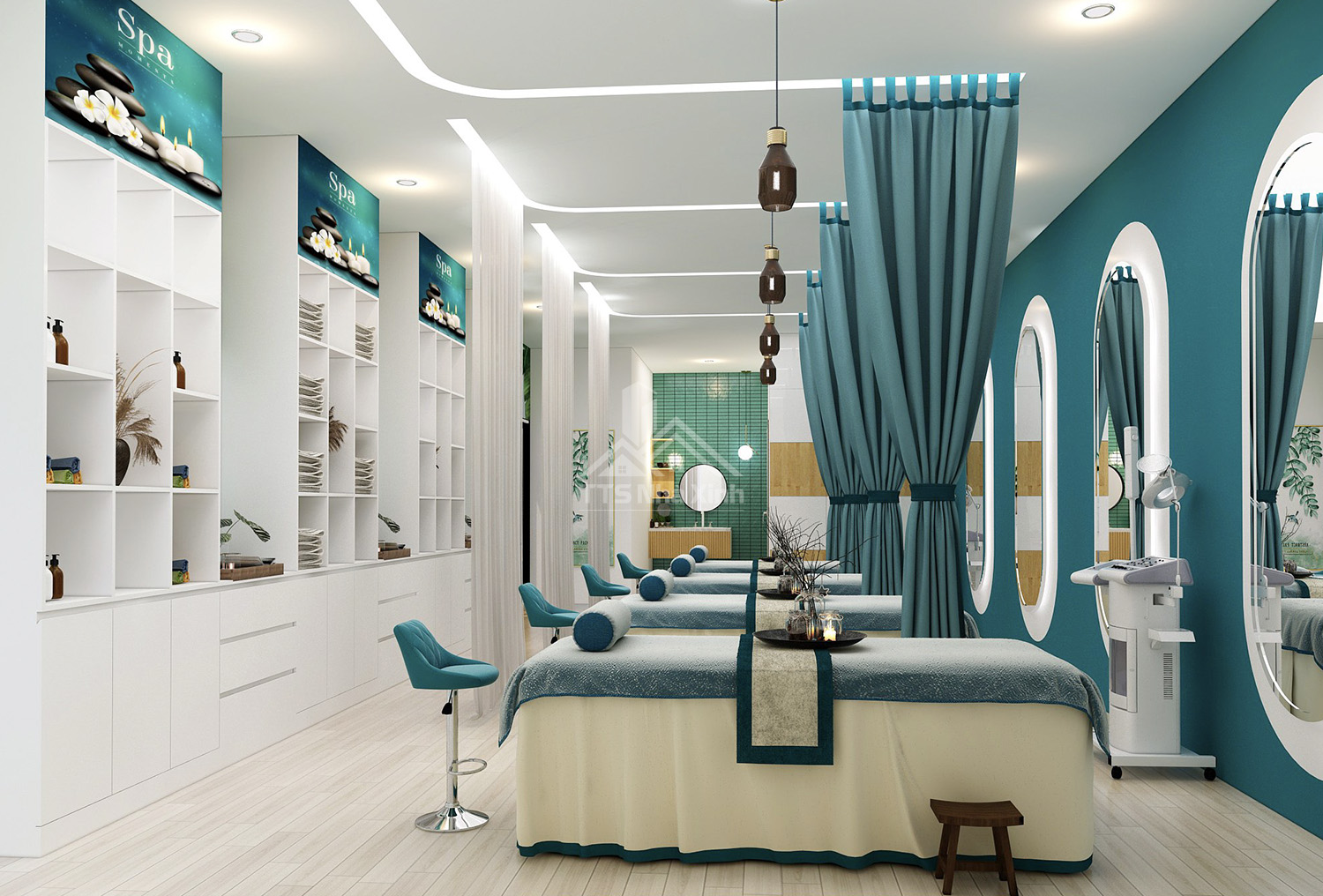 Thiết kế không gian Showroom Spa Tâm Như - KDC Hùng Vương, Phan Thiết